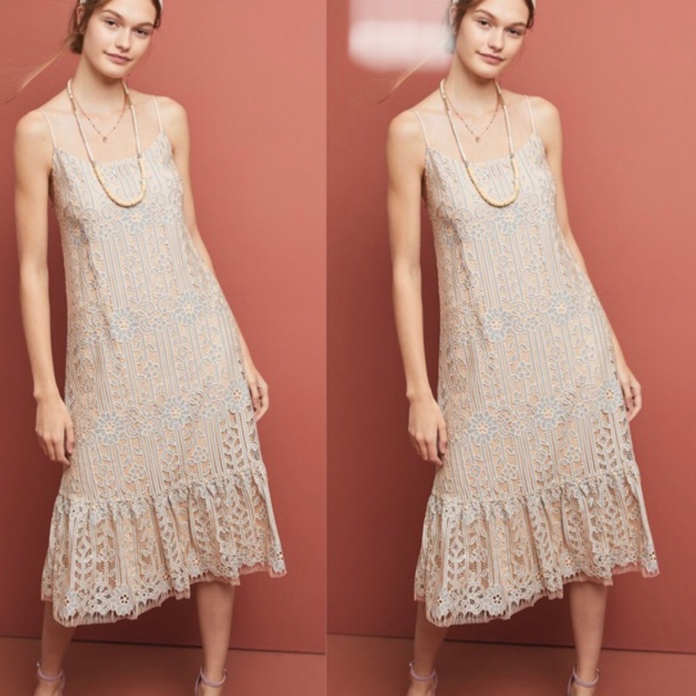Anthropologie x Eri + Ali Twilight Lace Dress NEW